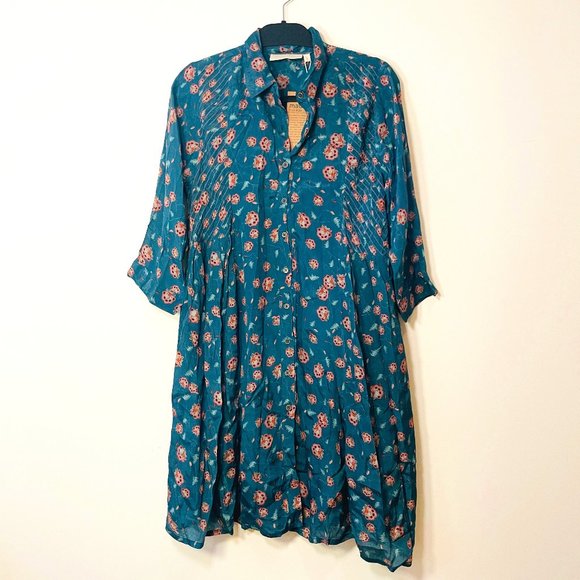 Madewell x Reistor Floral Collared Dress - Picture 1 of 3